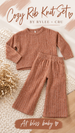 Cozy Rib Knit Set Ruby