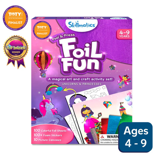Foil Fun: Unicorn & Princess | No Mess Art Kit (ages 4-9)
