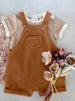 Summer Shortie Overall Set -Toffee