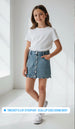 SCALLOP EDGE BUTTON SKIRT