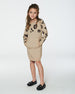 Sweater Dress With Heart Jacquard Beige Mix