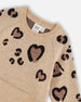 Sweater Dress With Heart Jacquard Beige Mix