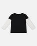 Layered Long Sleeve T-Shirt Black