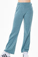 Wide Legs Knit Pants - Jade