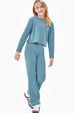 Wide Legs Knit Pants - Jade