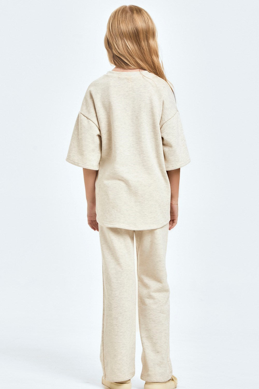 French Terry Short Sleeves Top and Pants Set
