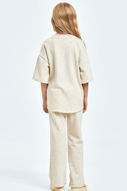 French Terry Short Sleeves Top and Pants Set