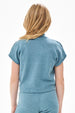 Chest Pocket Mock Neck Drop Shoulder Knit - JADE