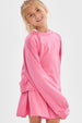 Open Back Modal Knit Top - pink
