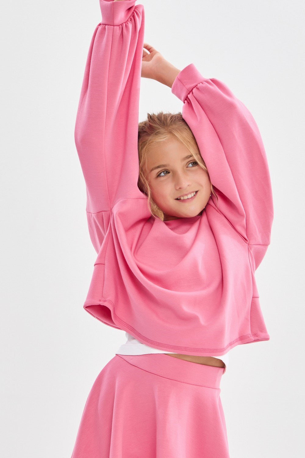 Open Back Modal Knit Top - pink
