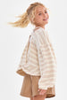 Striped Open Back - BIRCH-TAUPE