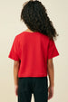 Girls Ruffle Pocket Knit T Shirt