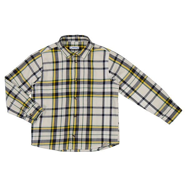 L/s checked shirt - pollen