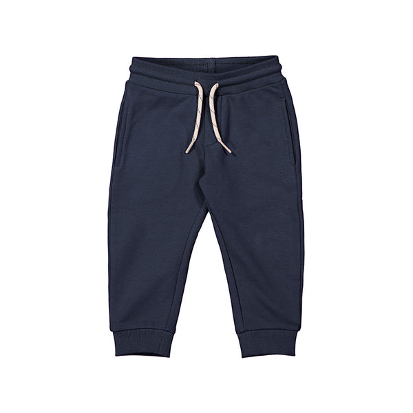 Fleece drawstring joggers - Navy