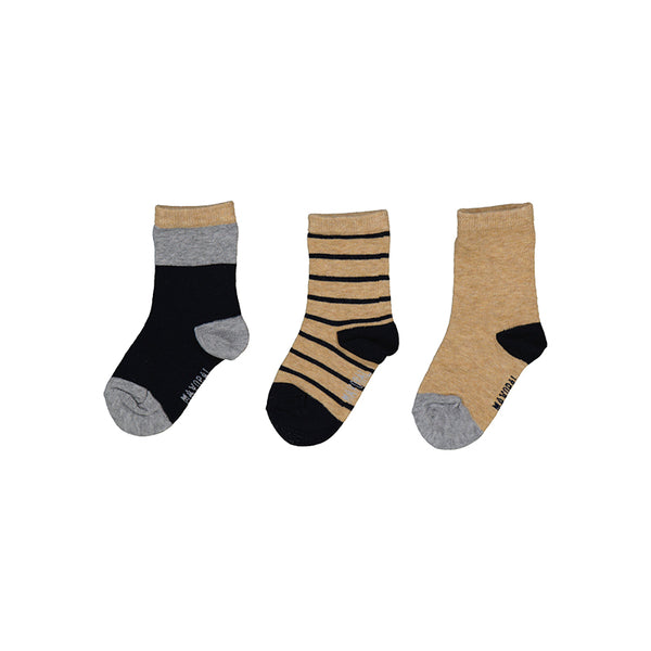 Baby Set of 3 Socks - Navy 10757