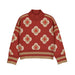 Girl Geometric Jacquard Sweater