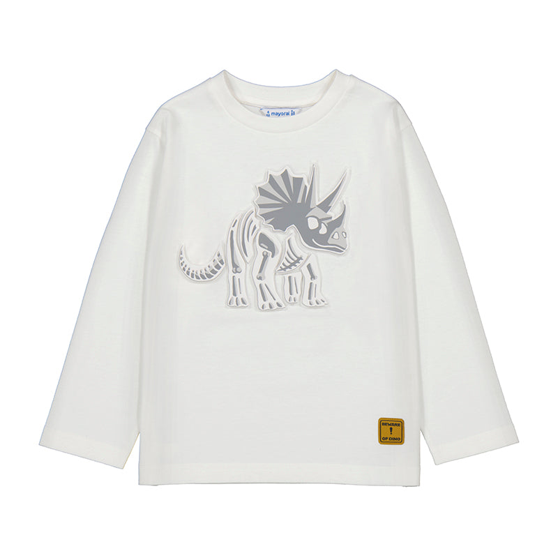 Boy Embossed Printed Dino Shirt