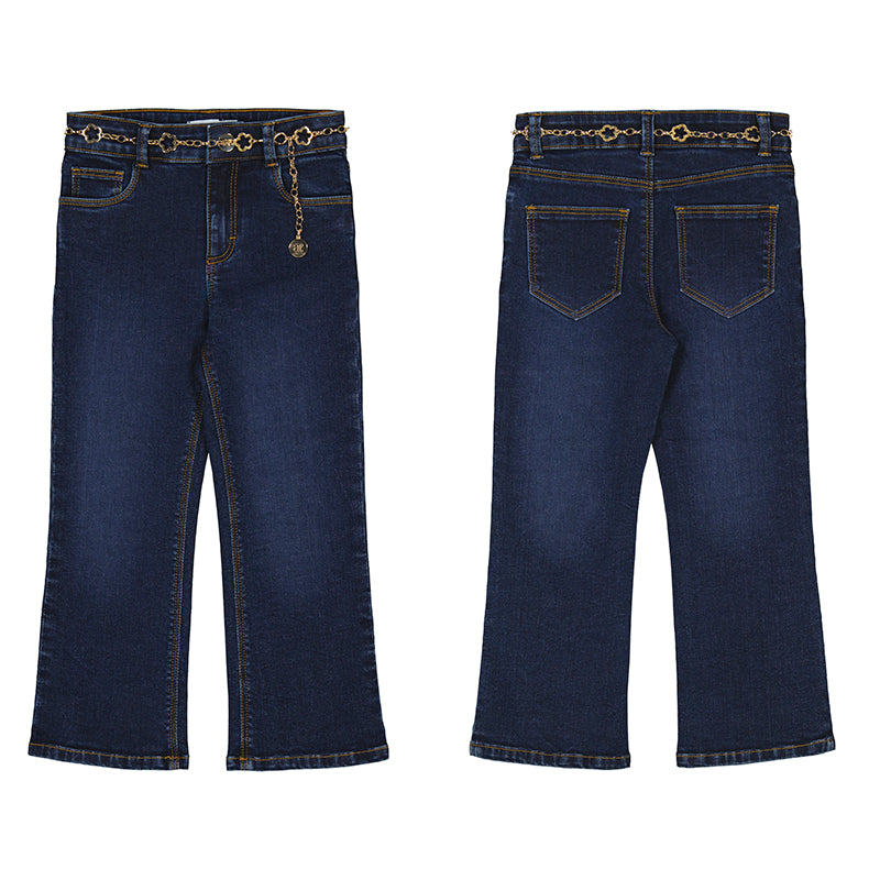 Flare jeans for girls - blue