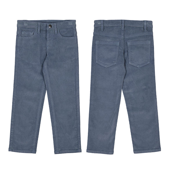 Boy Basic Corduroy Pants - Steel