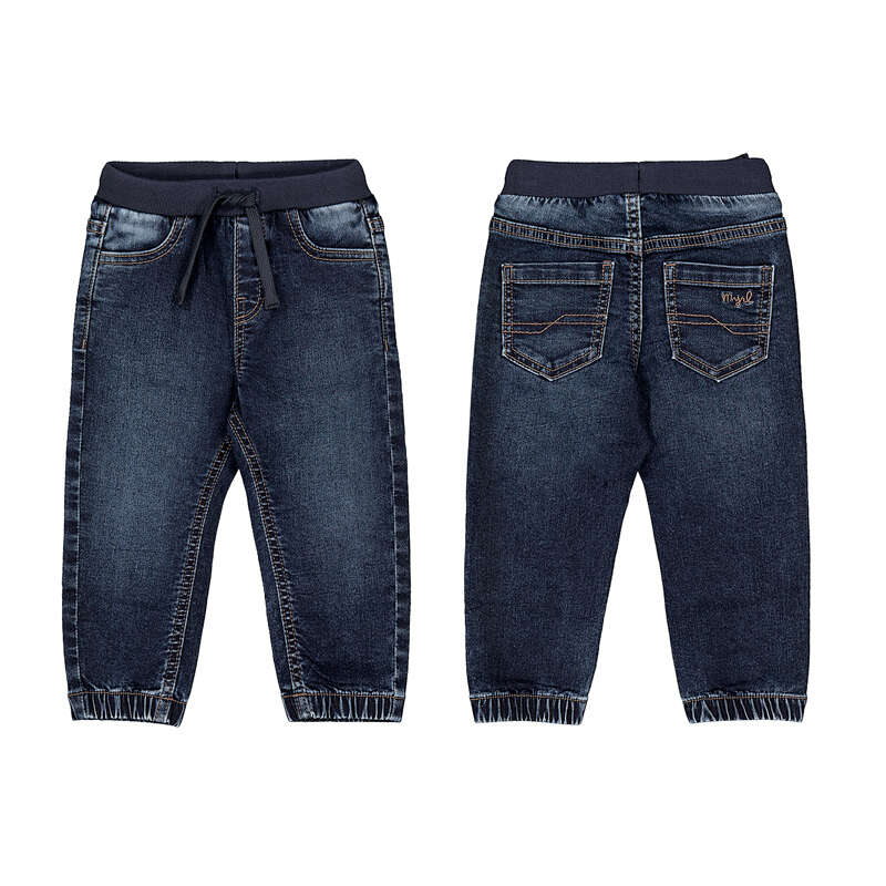 Soft denim jogger pants - 66 Dark