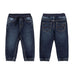 Soft denim jogger pants - 66 Dark