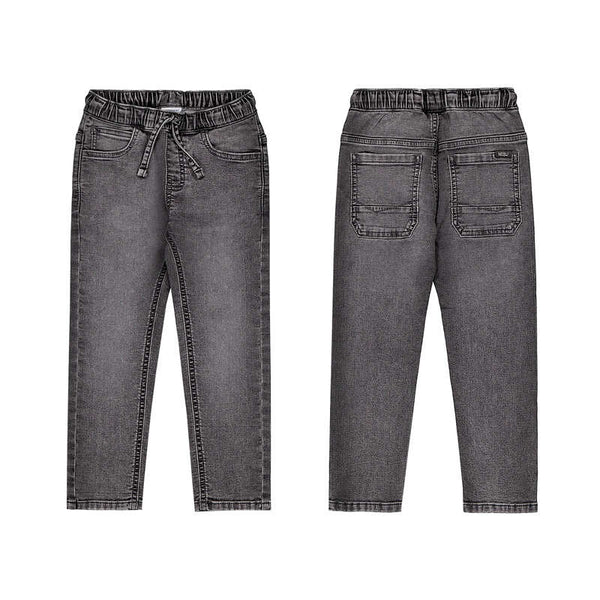 Soft denim jogger pants - Medium Gra 4503