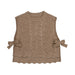 Girl Knit Vest with Side Bows