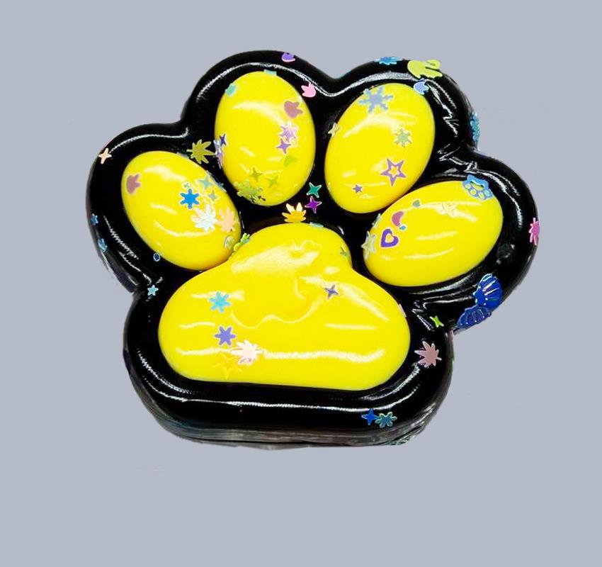 Dough Doughs Squish Taba Silicone Paw Prints 4in