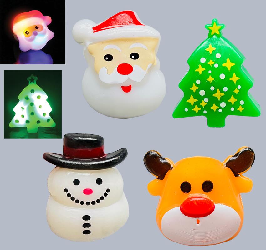 Holiday Light Up Soft Squeeze Ring