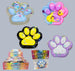 Dough Doughs Squish Taba Silicone Paw Prints 4in