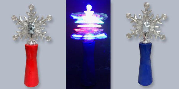Wands Spinning Snowflake Light Up