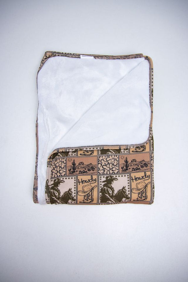 Howdy Plains Swaddle Blanket