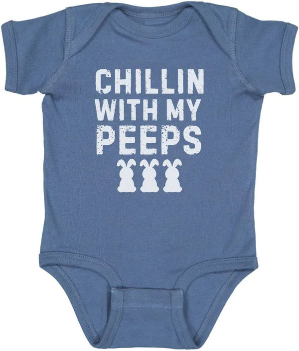 Sweet Wink Boys' Chillin with My Peeps Easter Short Sleeve Bodysuit