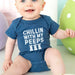 Sweet Wink Boys' Chillin with My Peeps Easter Short Sleeve Bodysuit