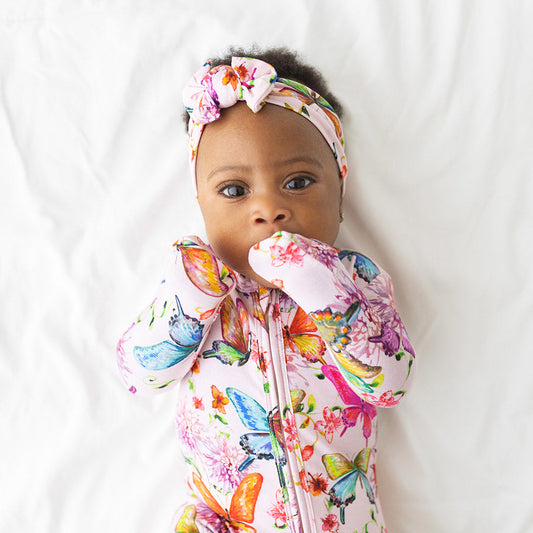 Convertible One Piece - Watercolor butterfly preemie
