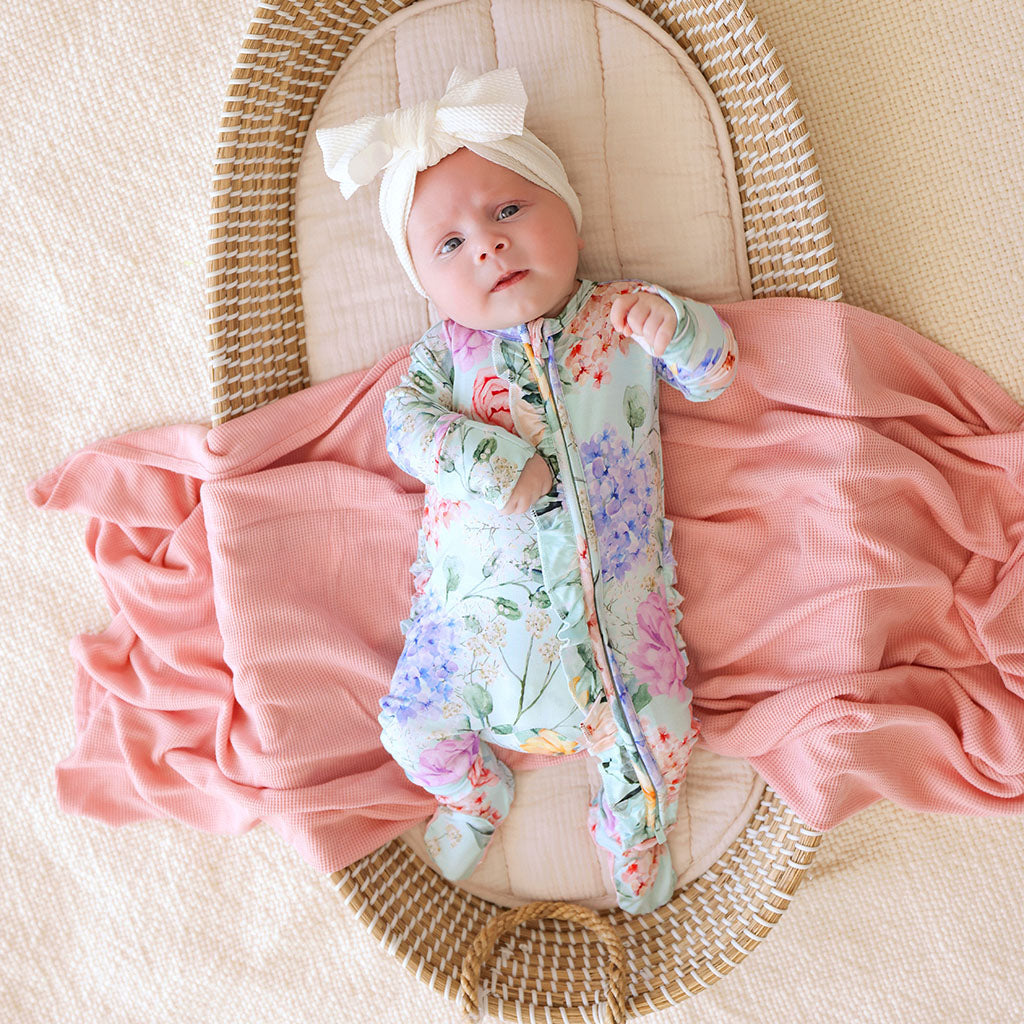Footie Ruffled Zippered One Piece - Erin