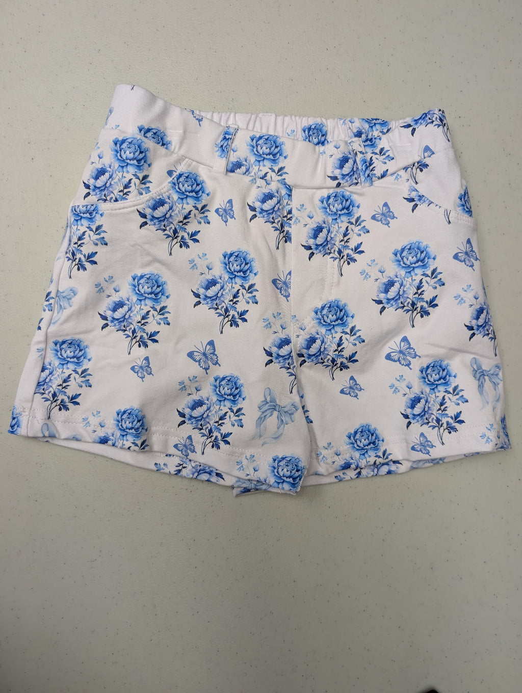 Flower Milly - White Blue Tuile