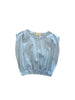 COTTON JERSEY SHOULDER PLEAT TANK - salt water taffy