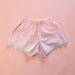Striped lace trim boxer Shorts
