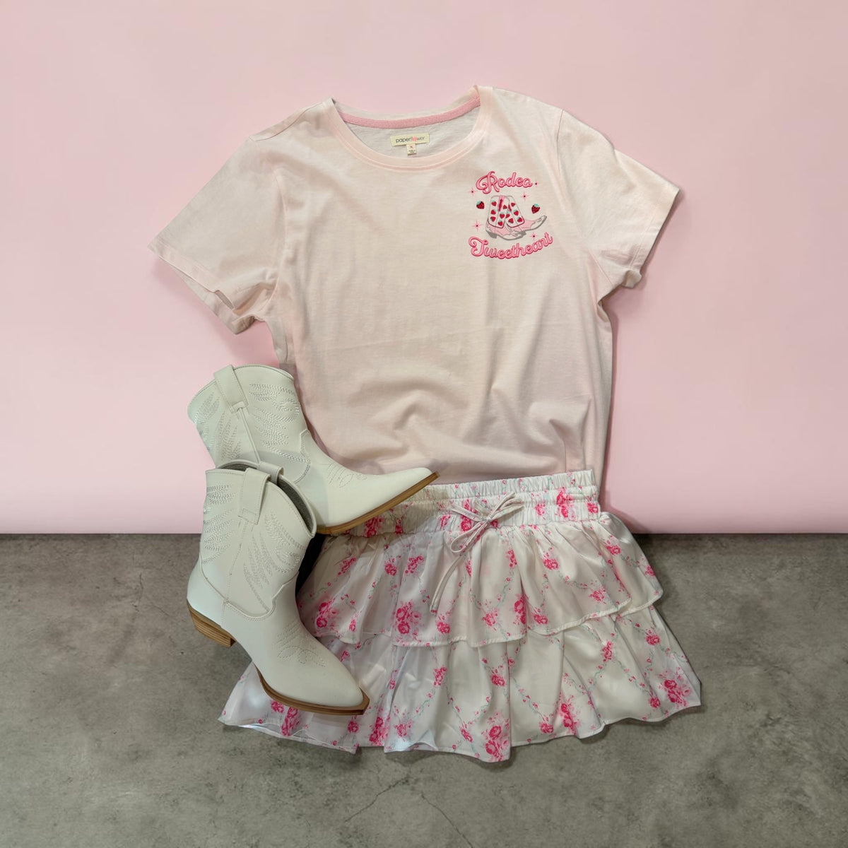 Rodeo Sweetheart Rhinestone Graphic Tee
