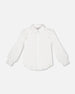 Long Sleeve Button Front Shirt Off White