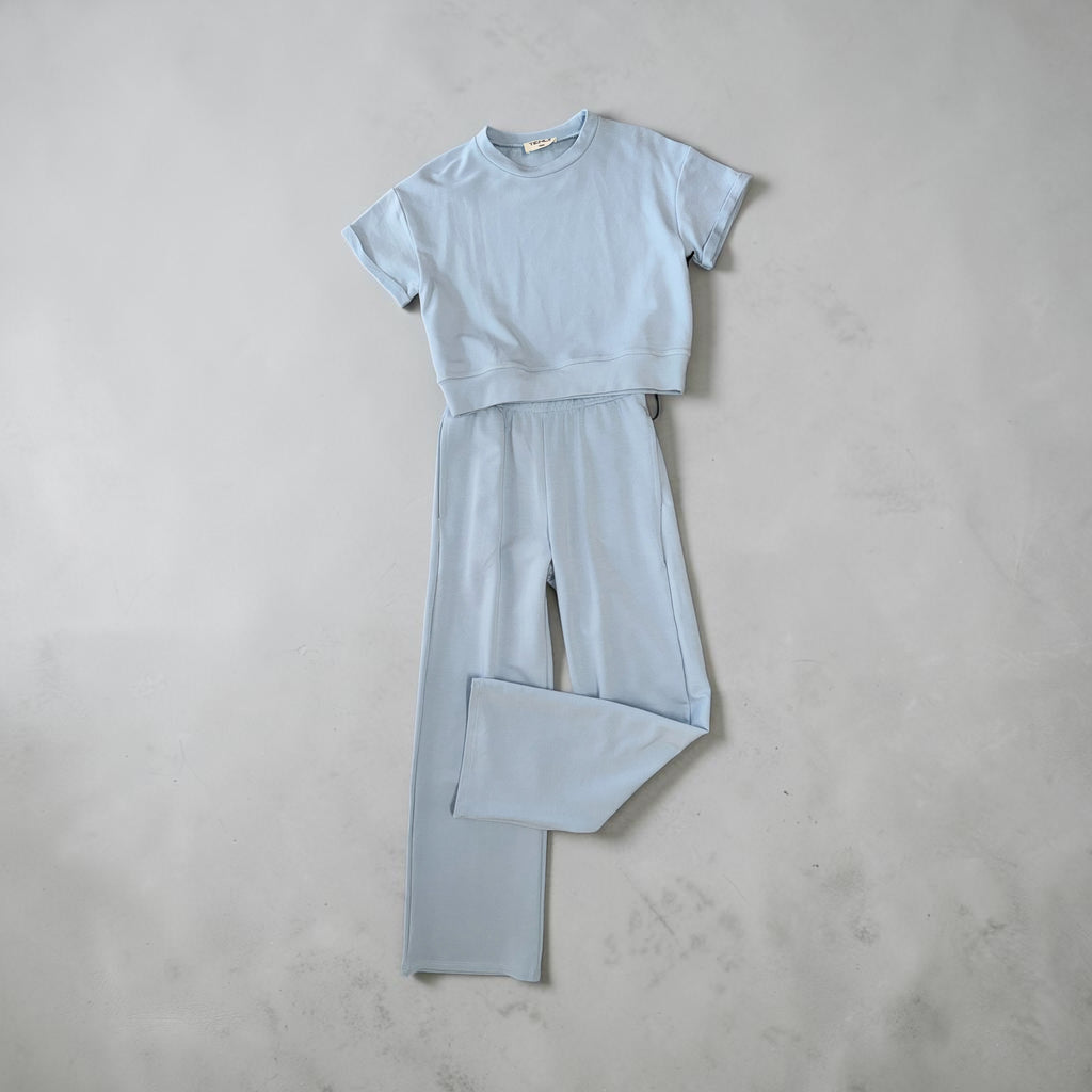 FRENCH TERRY WEEKEND PANTS - SALTWATER TAFFY