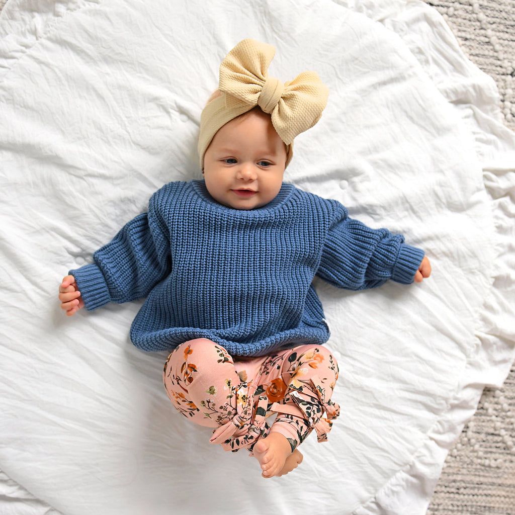 FLORA LIGHT PINK BOW LEGGINGS