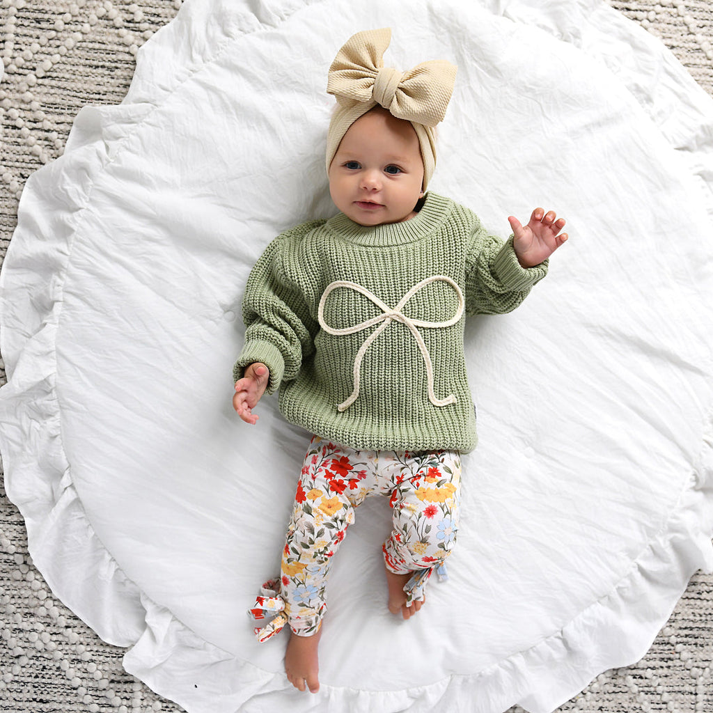 LOTTIE BOW LEGGINGS