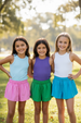 Turquoise Butterfly Shorts