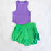 Glam Green Butterfly Shorts