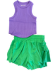 Glam Green Butterfly Shorts