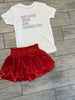 Girls 4th of July Tee | Loves Jesus and America Too