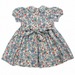Gianna Blue Flower Smock Dress
