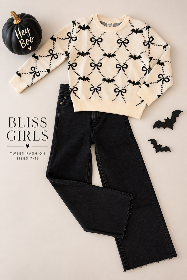 Bat Trellis Halloween Sweater